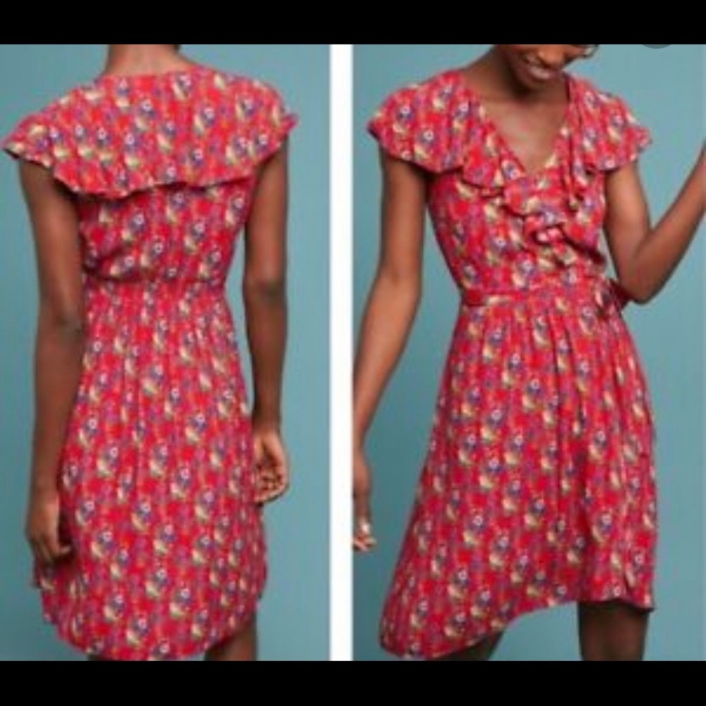 Anthropologie Maeve floral dress size 6
